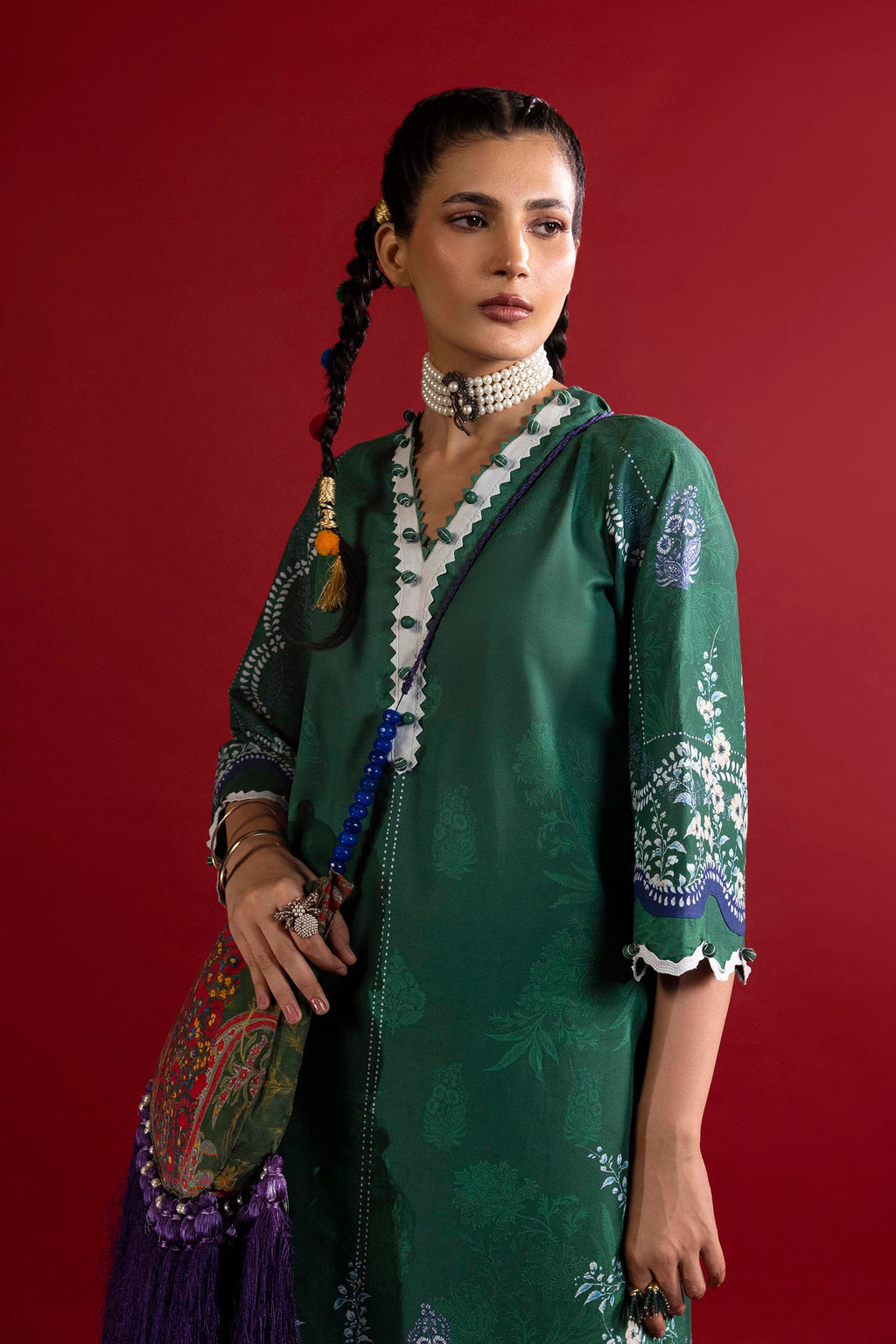 Sana Safinaz | Mahay Summer 26 | H263-011B-2C - Luxury Dress - available at Maria Faisal in UK and USA.