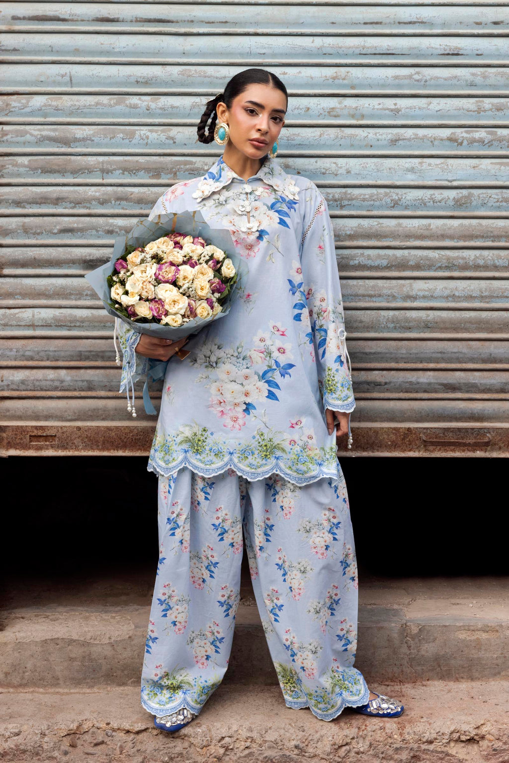 Sana Safinaz | Mahay Summer 26 | H264-001A-2C - Luxury Dress - available at Maria Faisal in UK and USA.