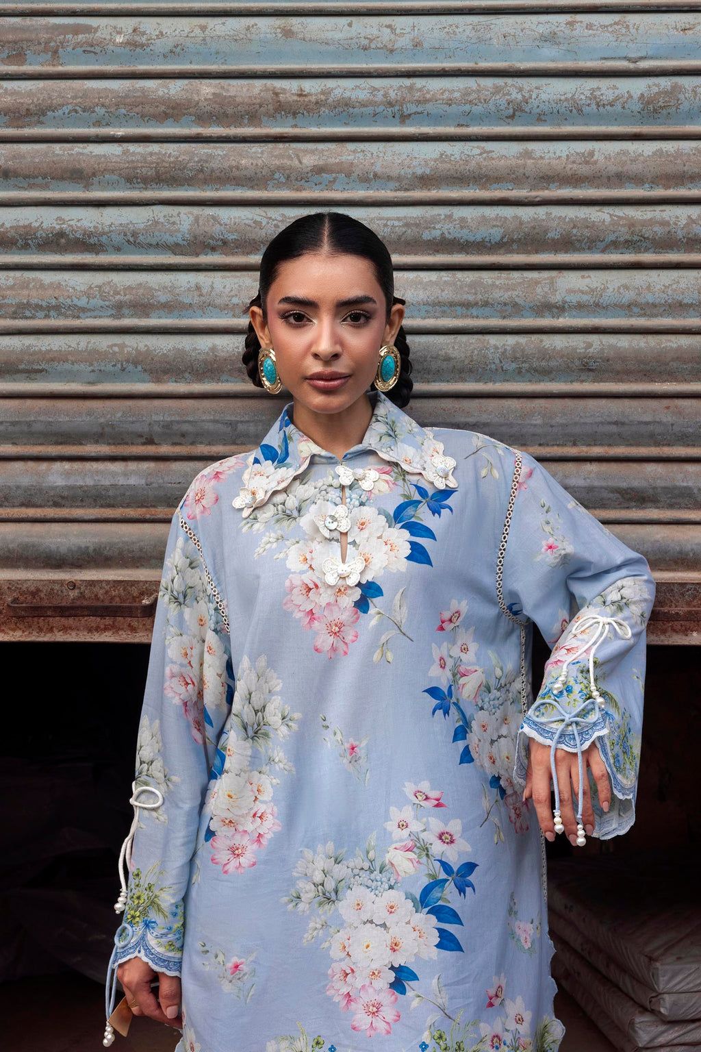 Sana Safinaz | Mahay Summer 26 | H264-001A-2C - Luxury Dress - available at Maria Faisal in UK and USA.