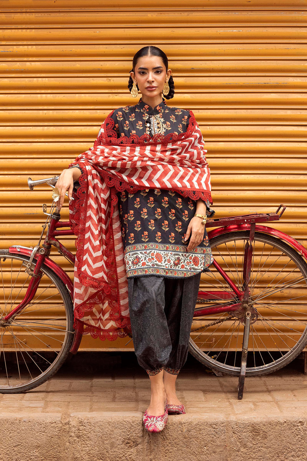 Sana Safinaz | Mahay Summer 26 | H264-002A-3CG - Luxury Dress - available at Maria Faisal in UK and USA.