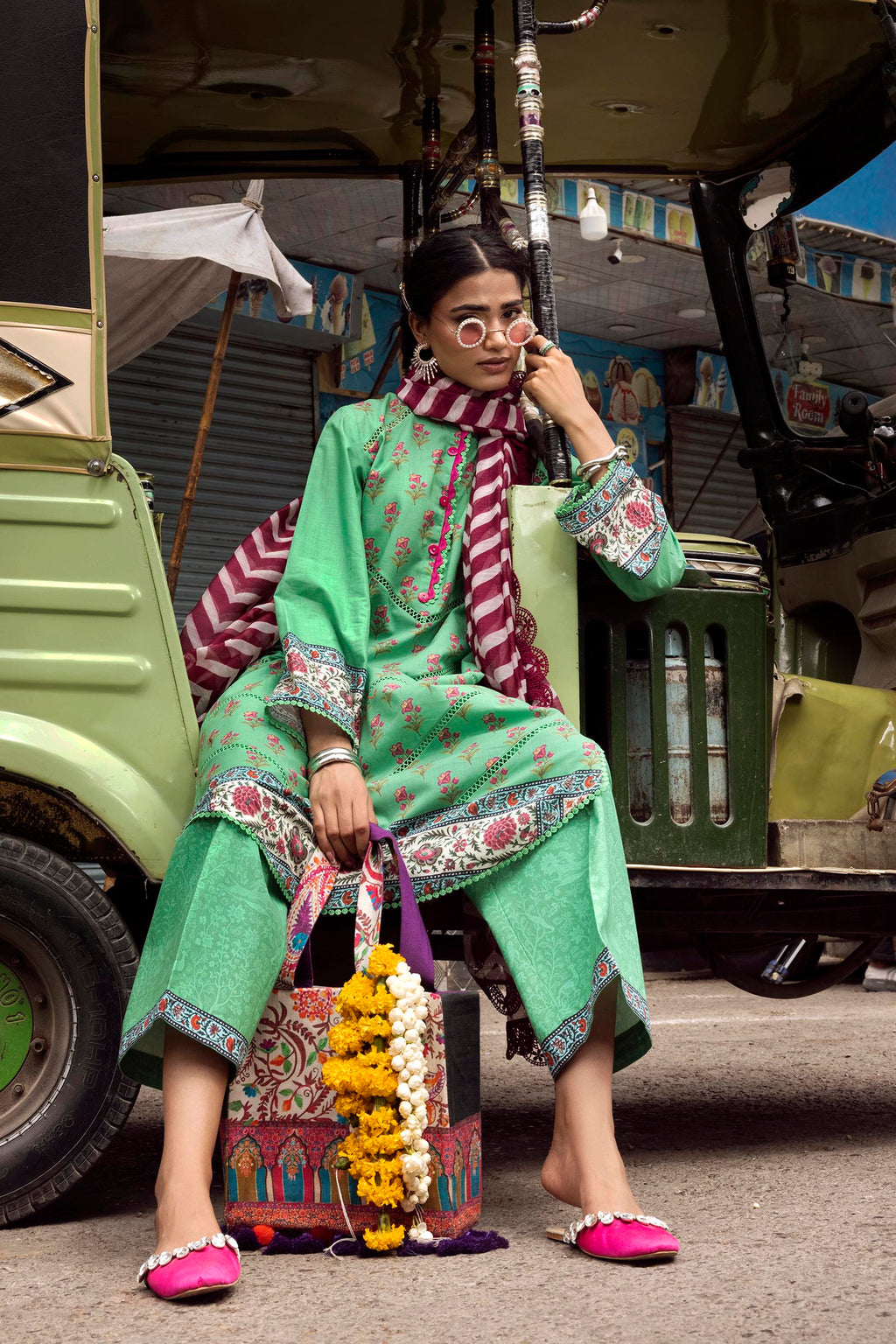 Sana Safinaz | Mahay Summer 26 | H264-002B-3CG - Luxury Dress - available at Maria Faisal in UK and USA.