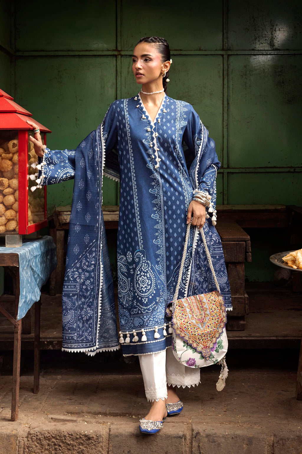 Sana Safinaz | Mahay Summer 26 | H264-004A-2G - Luxury Dress - available at Maria Faisal in UK and USA.