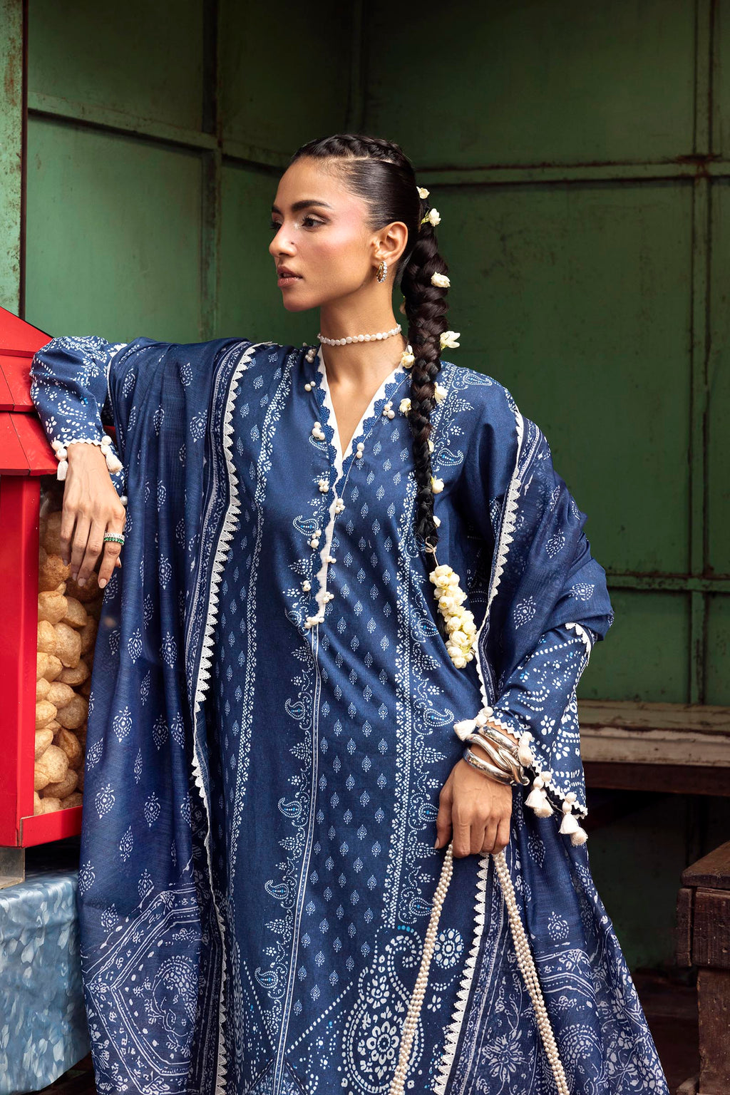 Sana Safinaz | Mahay Summer 26 | H264-004A-2G - Luxury Dress - available at Maria Faisal in UK and USA.