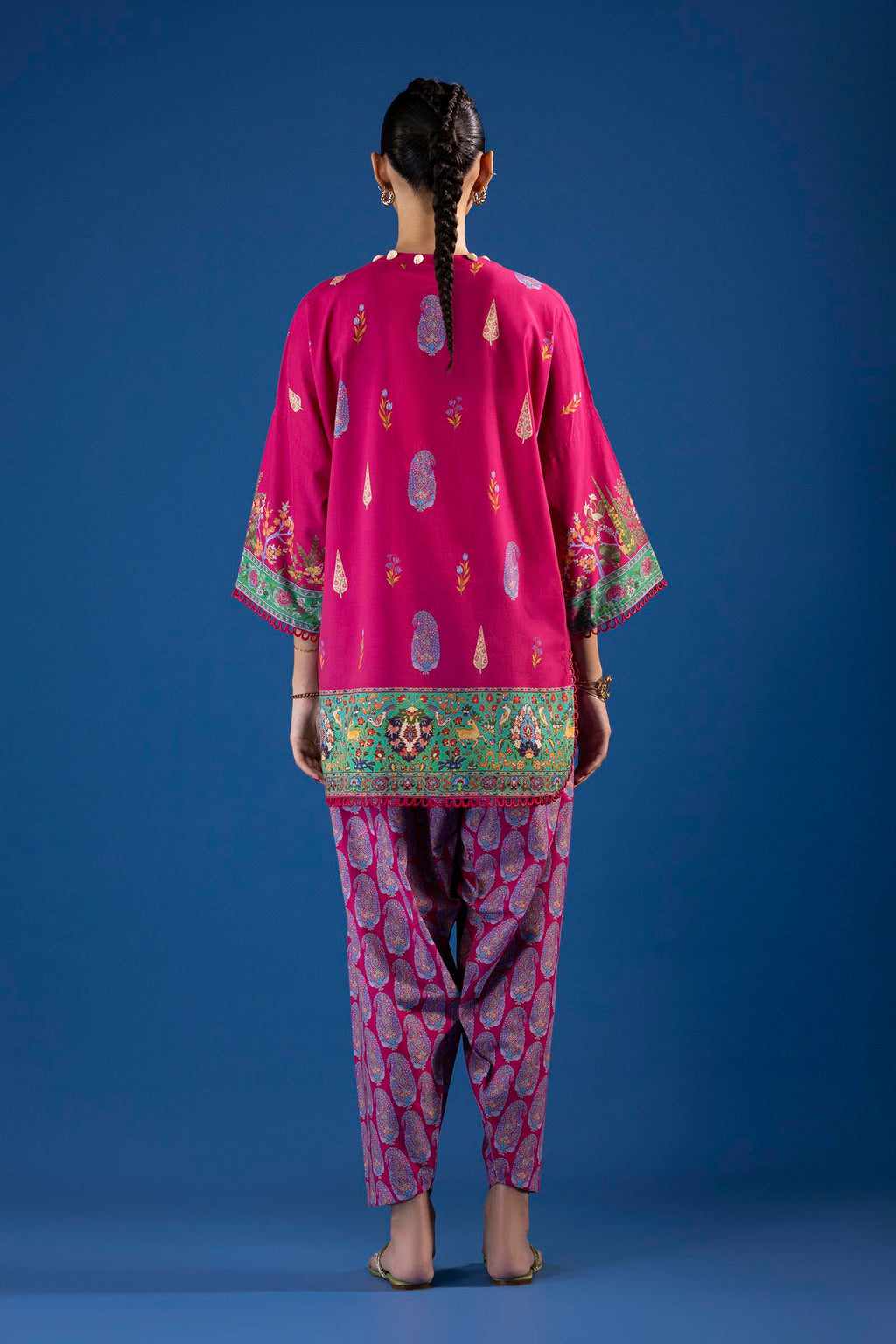 Sana Safinaz | Mahay Summer 26 | H264-006B-2AC - Luxury Dress - available at Maria Faisal in UK and USA.