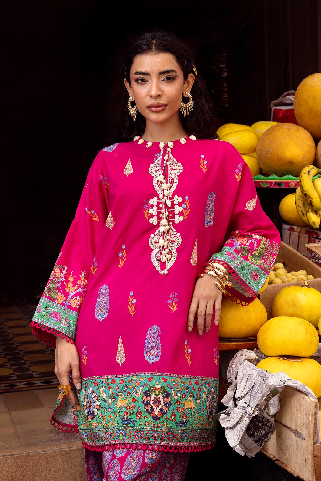 Sana Safinaz | Mahay Summer 26 | H264-006B-2AC - Luxury Dress - available at Maria Faisal in UK and USA.