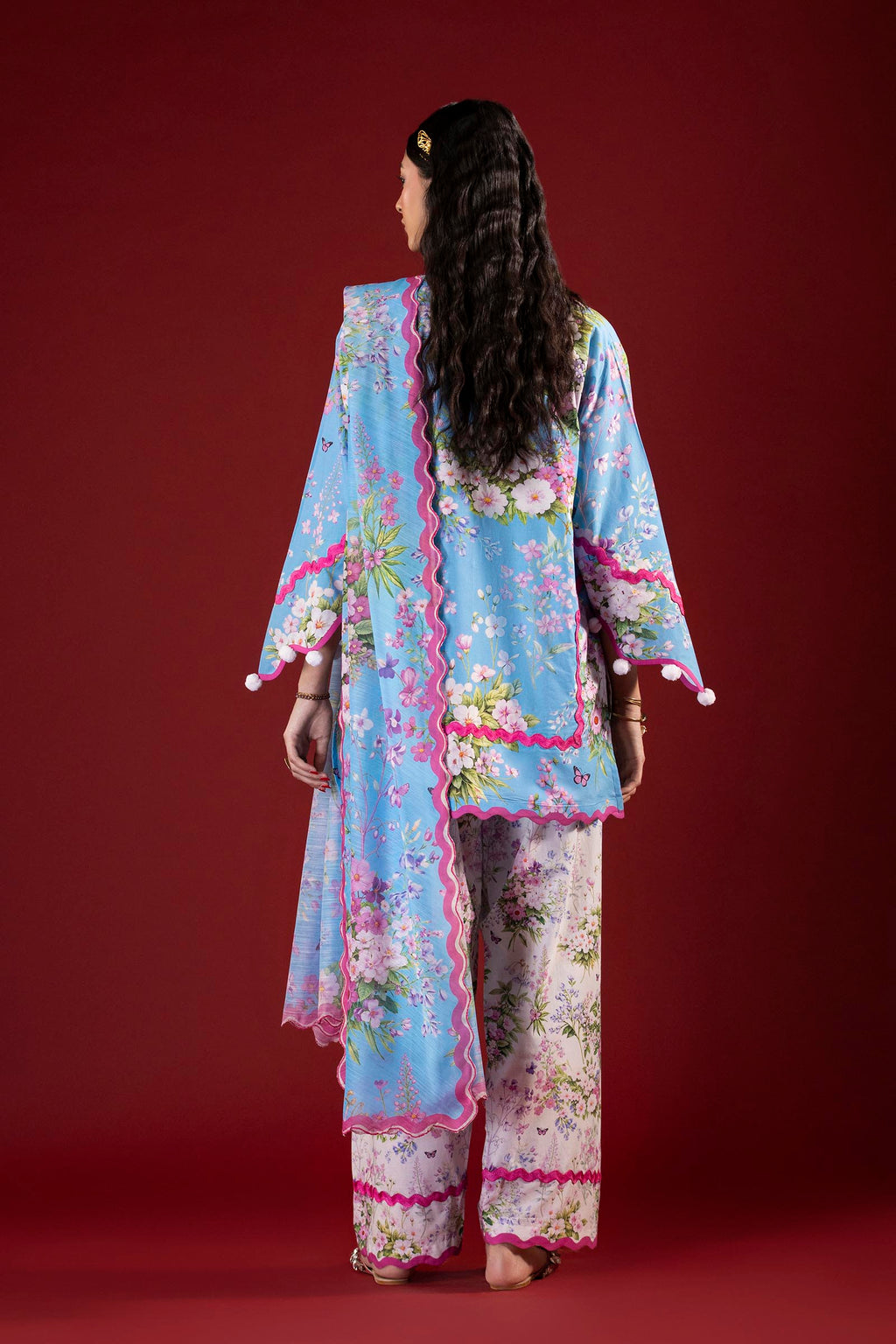 Sana Safinaz | Mahay Summer 26 | H264-007A-3AG - Luxury Dress - available at Maria Faisal in UK and USA.
