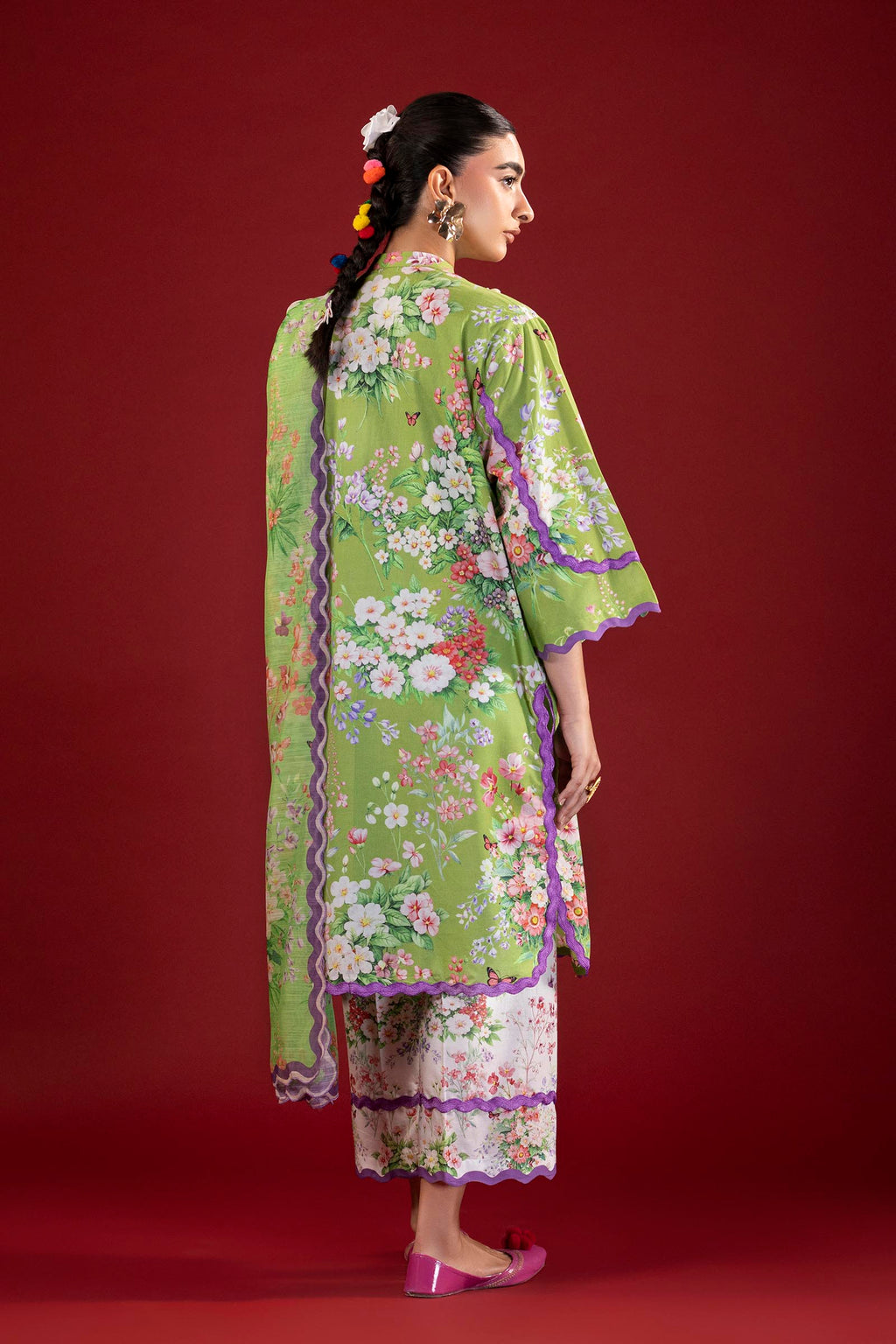 Sana Safinaz | Mahay Summer 26 | H264-007B-3AG - Luxury Dress - available at Maria Faisal in UK and USA.