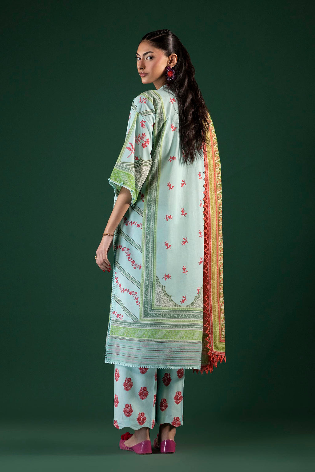 Sana Safinaz | Mahay Summer 26 | H264-008A-3CG - Luxury Dress - available at Maria Faisal in UK and USA.
