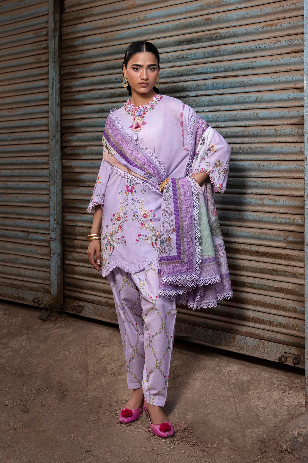 Sana Safinaz | Mahay Summer 26 | H264-009A-3CG - Luxury Dress - available at Maria Faisal in UK and USA.