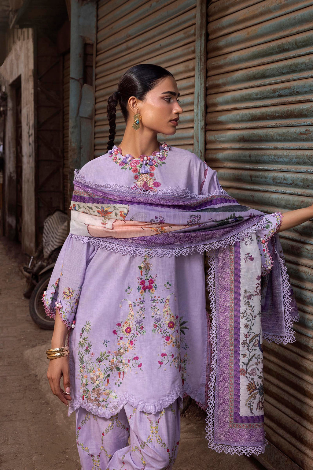 Sana Safinaz | Mahay Summer 26 | H264-009A-3CG - Luxury Dress - available at Maria Faisal in UK and USA.