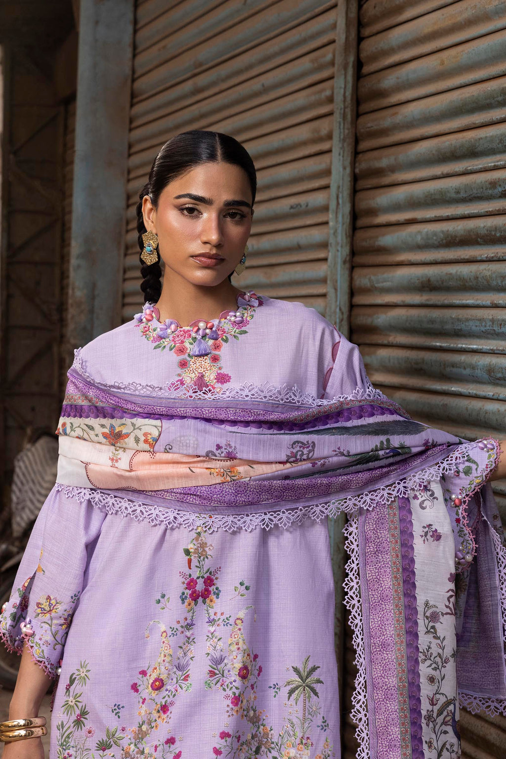Sana Safinaz | Mahay Summer 26 | H264-009A-3CG - Luxury Dress - available at Maria Faisal in UK and USA.