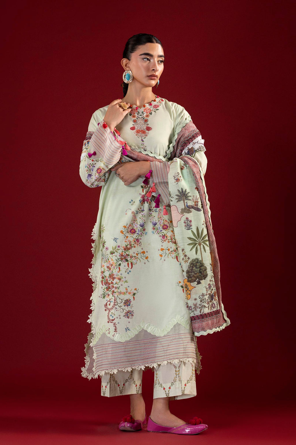 Sana Safinaz | Mahay Summer 26 | H264-009B-3CG - Luxury Dress - available at Maria Faisal in UK and USA.
