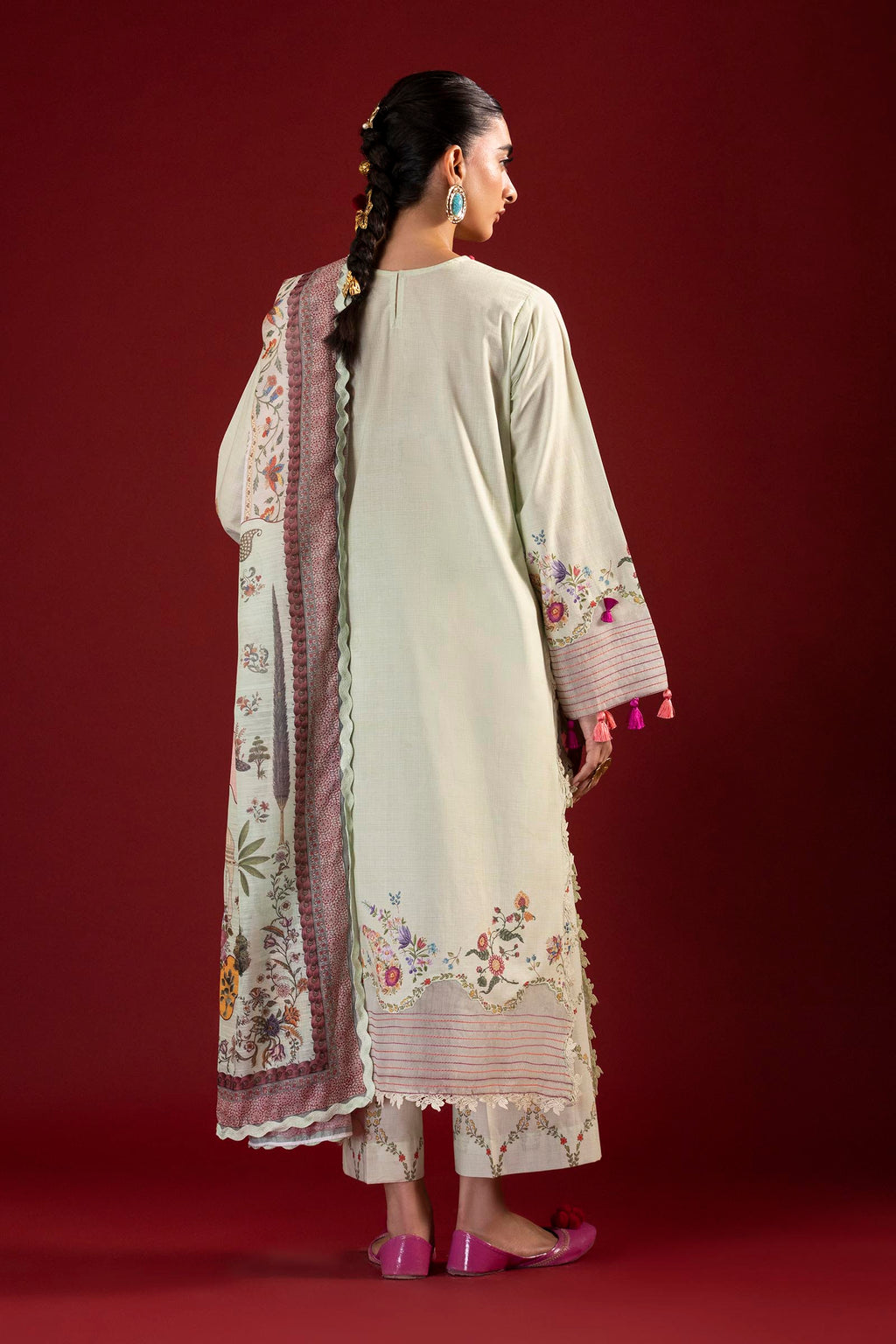 Sana Safinaz | Mahay Summer 26 | H264-009B-3CG - Luxury Dress - available at Maria Faisal in UK and USA.