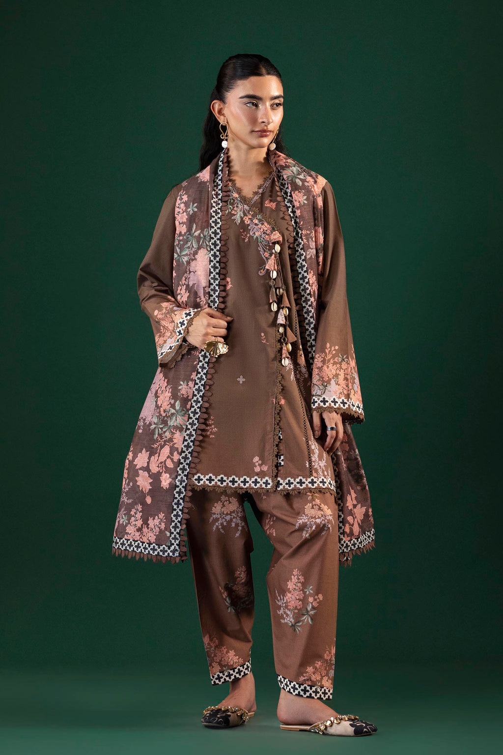 Sana Safinaz | Mahay Summer 26 | H264-010B-3AG - Luxury Dress - available at Maria Faisal in UK and USA.