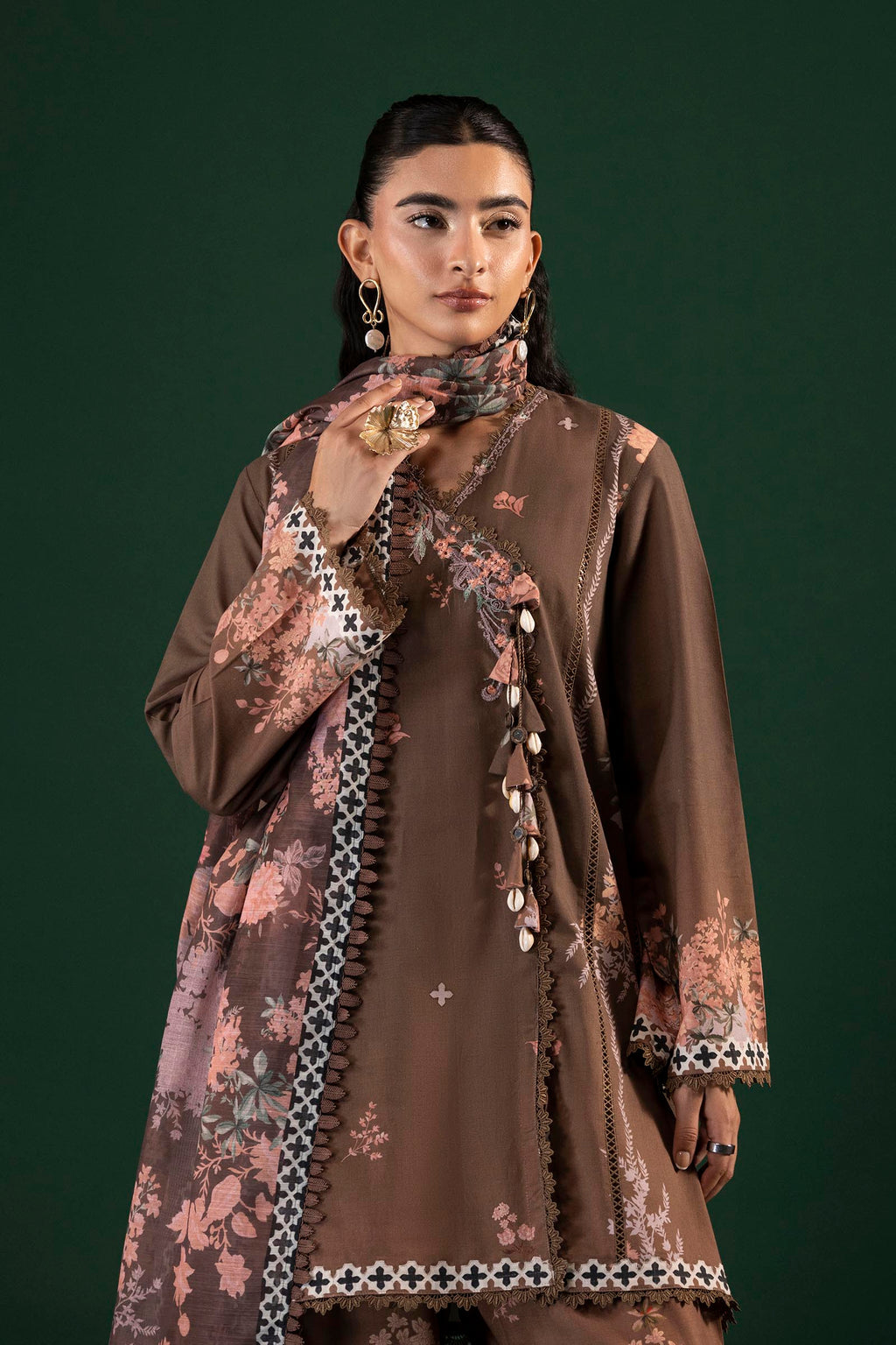 Sana Safinaz | Mahay Summer 26 | H264-010B-3AG - Luxury Dress - available at Maria Faisal in UK and USA.