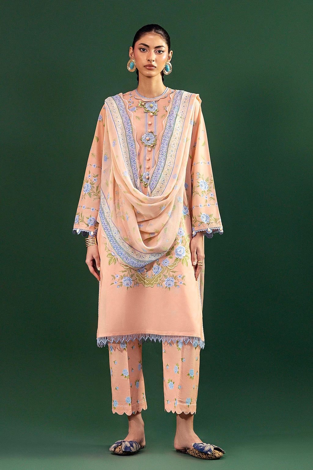 Sana Safinaz | Mahay Summer 26 |S-18 - Luxury Dress - available at Maria Faisal in UK and USA.
