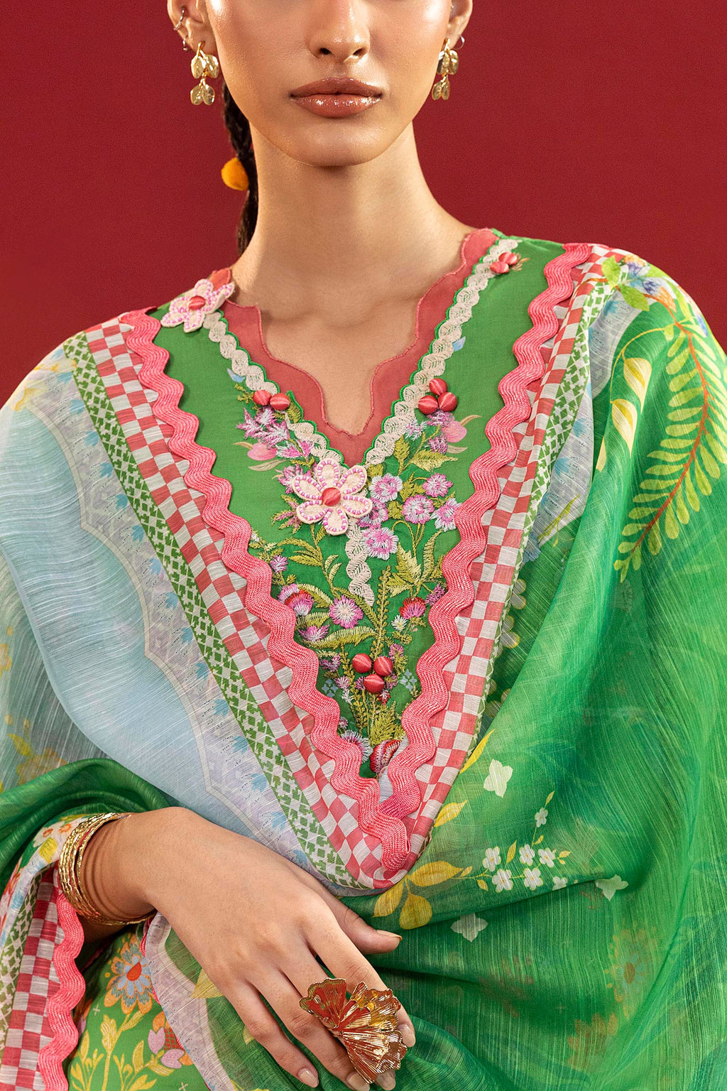 Sana Safinaz | Mahay Summer 26 |S-15 - Luxury Dress - available at Maria Faisal in UK and USA.