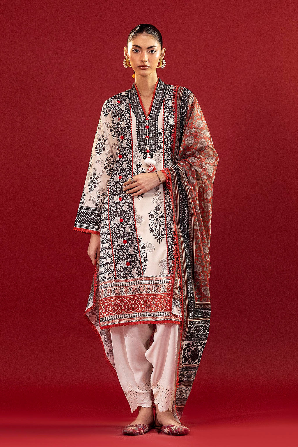 Sana Safinaz | Mahay Summer 26 |S-09 - Luxury Dress - available at Maria Faisal in UK and USA.