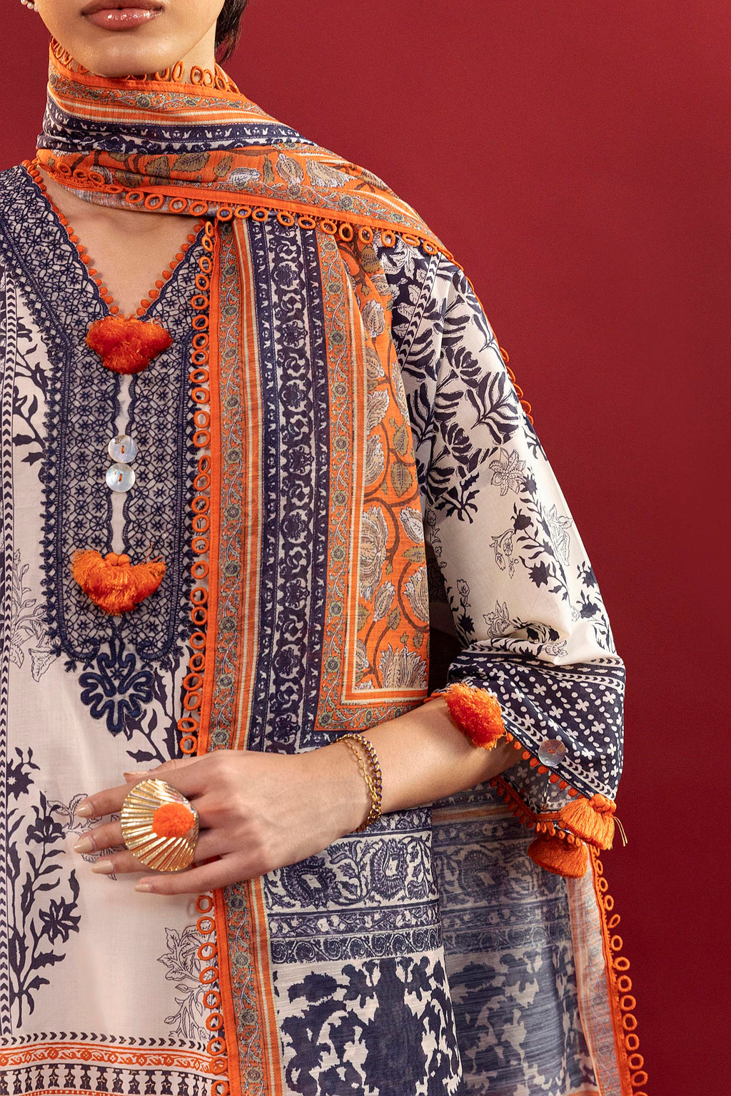 Sana Safinaz | Mahay Summer 26 |S-08 - Luxury Dress - available at Maria Faisal in UK and USA.