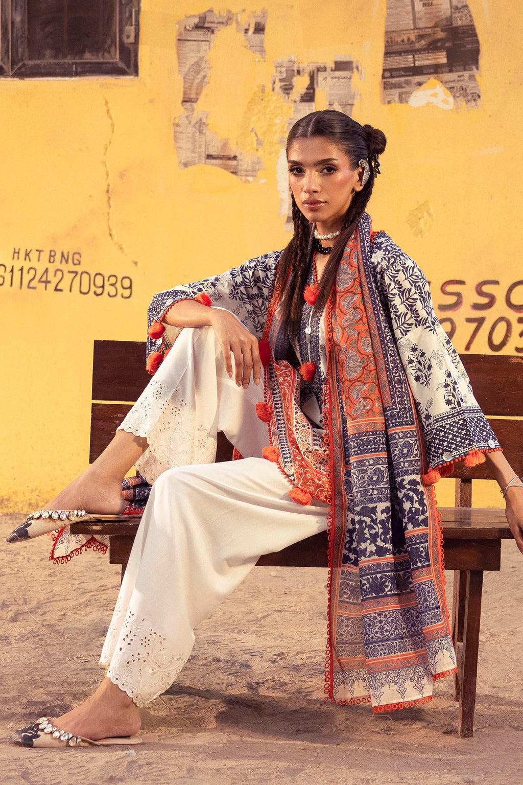 Sana Safinaz | Mahay Summer 26 |S-08 - Luxury Dress - available at Maria Faisal in UK and USA.