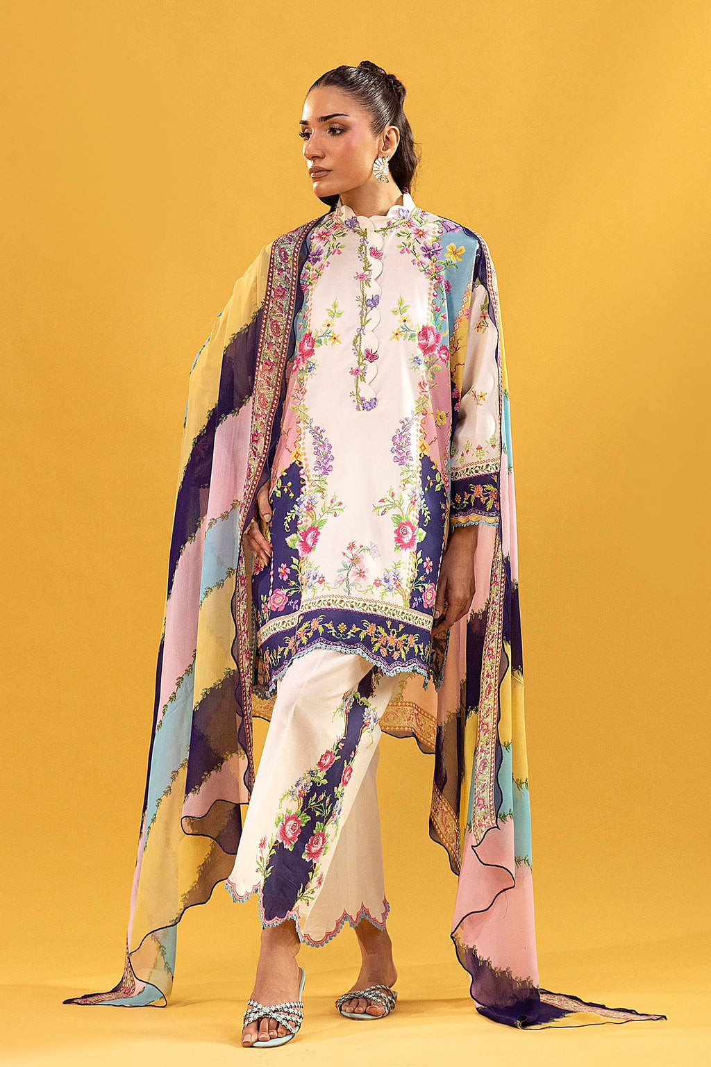 Sana Safinaz | Mahay Summer 26 |S-07 - Luxury Dress - available at Maria Faisal in UK and USA.