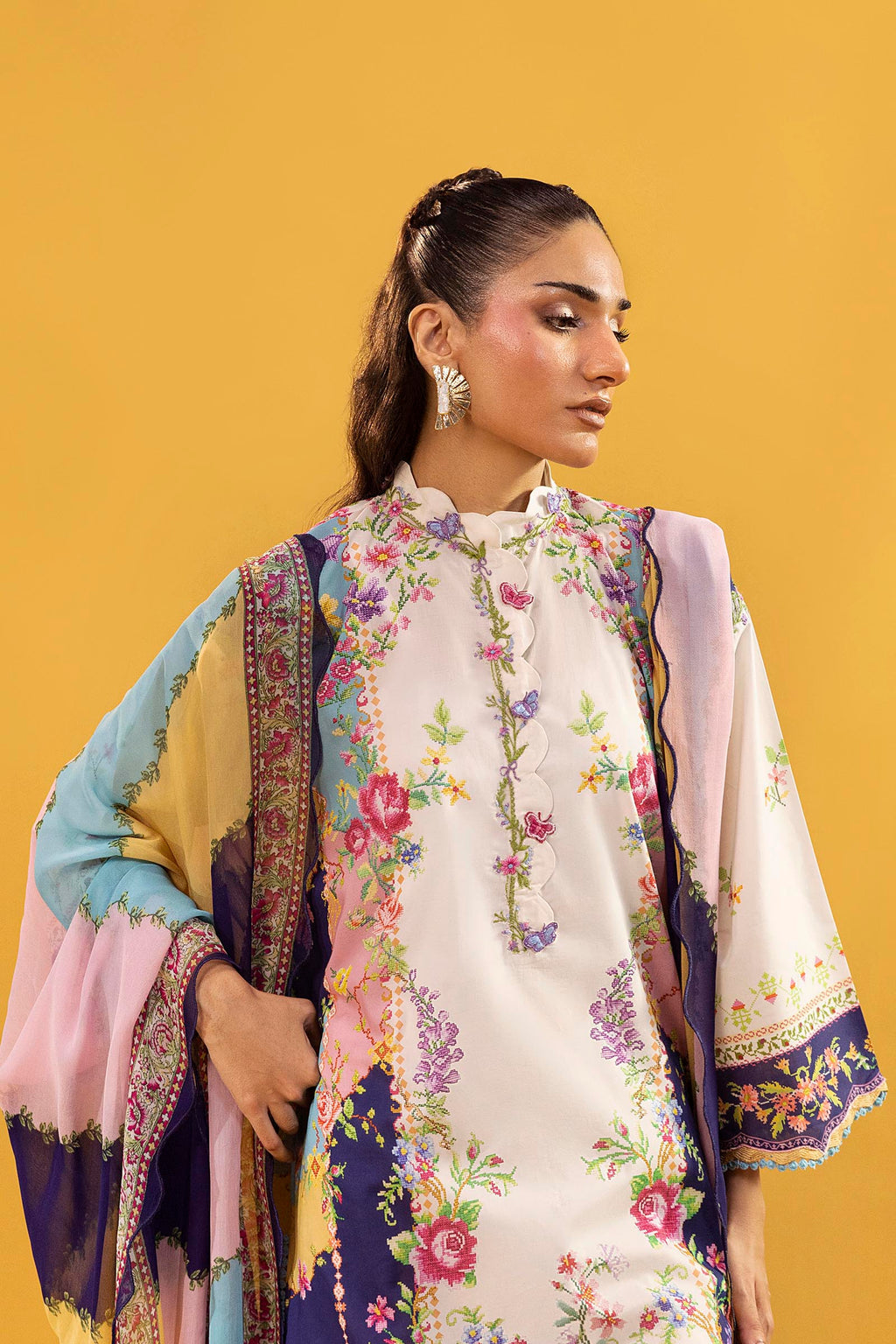 Sana Safinaz | Mahay Summer 26 |S-07 - Luxury Dress - available at Maria Faisal in UK and USA.