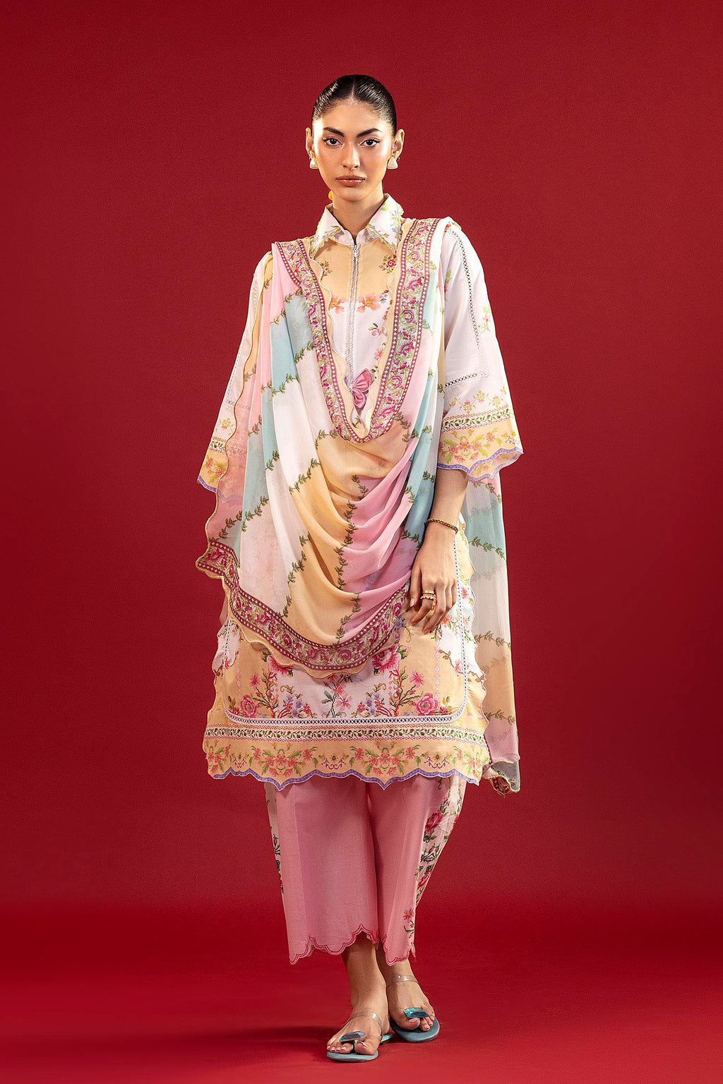 Sana Safinaz | Mahay Summer 26 |S-06 - Luxury Dress - available at Maria Faisal in UK and USA.