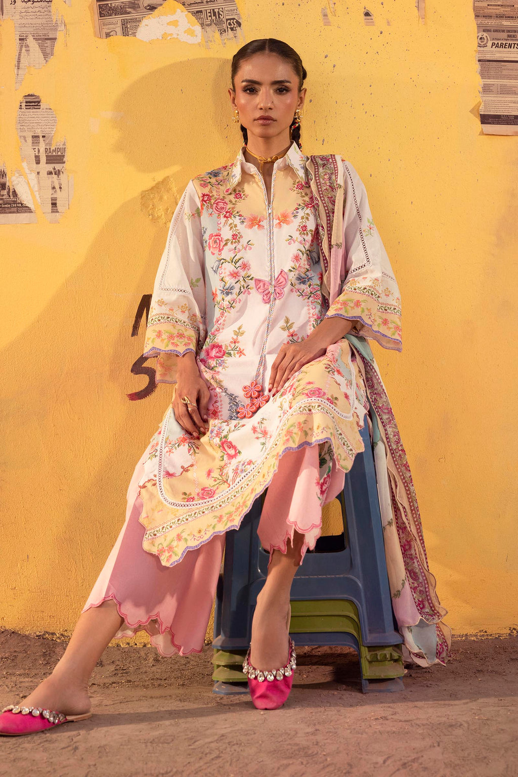 Sana Safinaz | Mahay Summer 26 |S-06 - Luxury Dress - available at Maria Faisal in UK and USA.