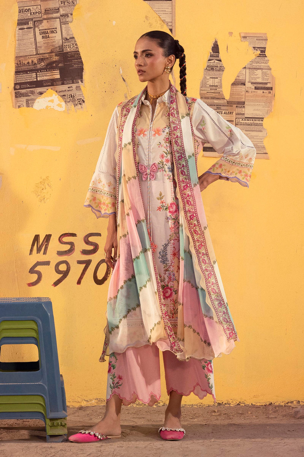Sana Safinaz | Mahay Summer 26 |S-06 - Luxury Dress - available at Maria Faisal in UK and USA.