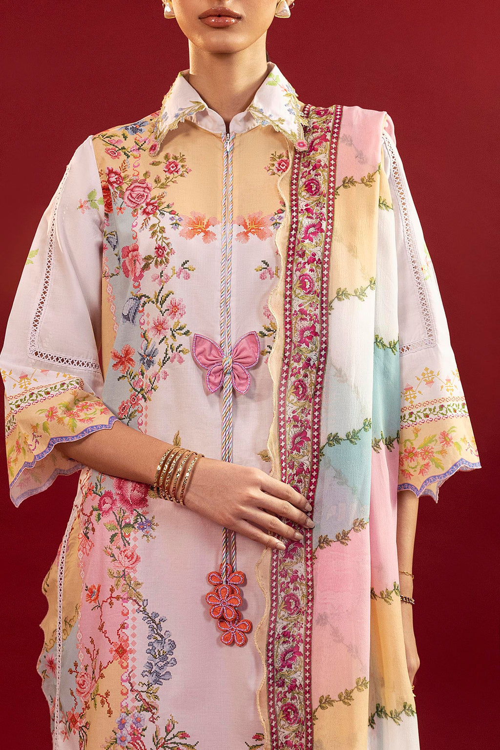 Sana Safinaz | Mahay Summer 26 |S-06 - Luxury Dress - available at Maria Faisal in UK and USA.