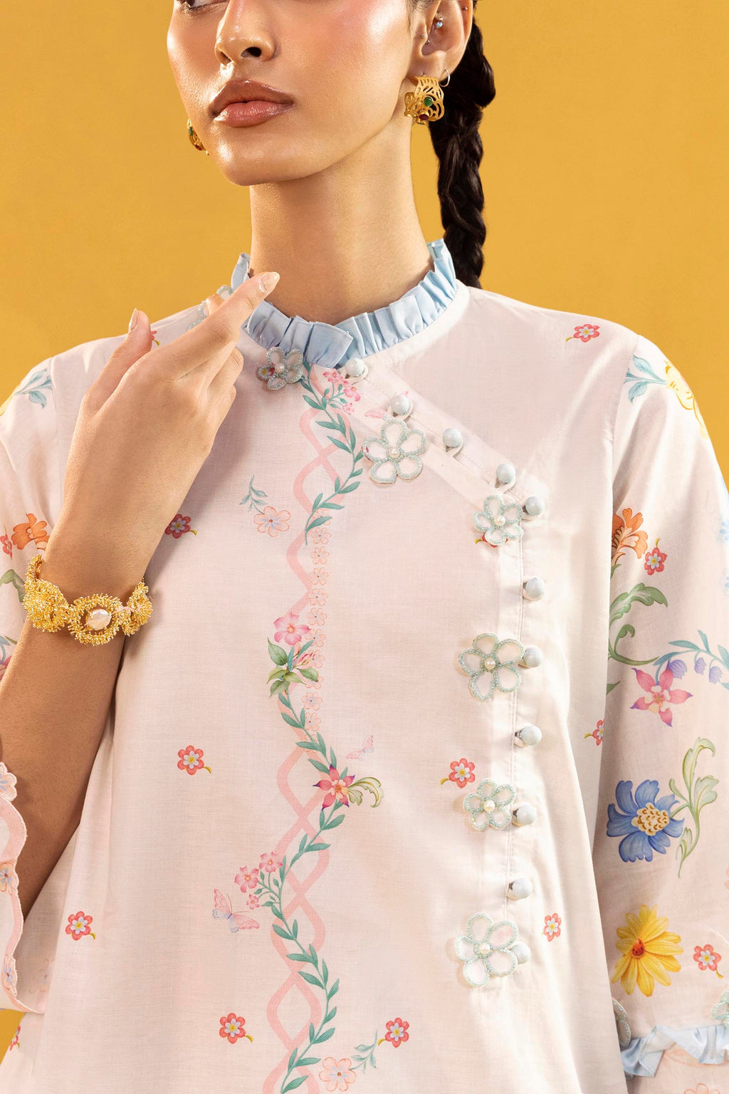 Sana Safinaz | Mahay Summer 26 |S-02 - Luxury Dress - available at Maria Faisal in UK and USA.