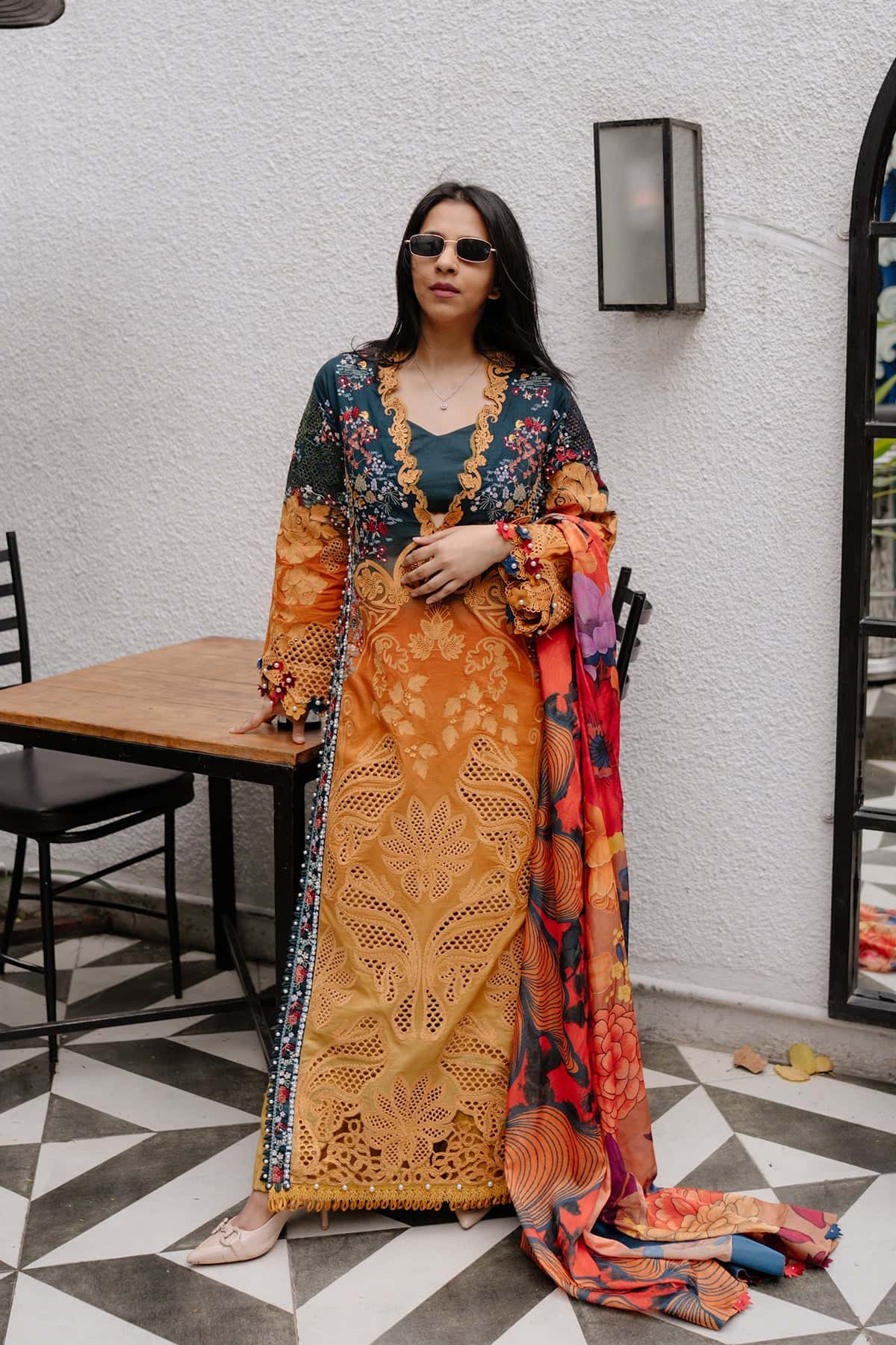 Afrozeh | Lawn 25 | Halcy by Maria Faisal - Registered Vendor of : Afrozeh - type : Ladies Clothes - 100% original wedding dresses