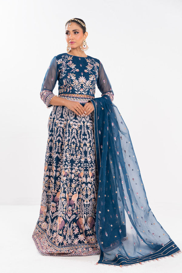 Al Karam | Luxe Formals | RTS | SHIRT, LINING, TROUSER & DUPATTA L - Ladies Clothes - Maria Faisal