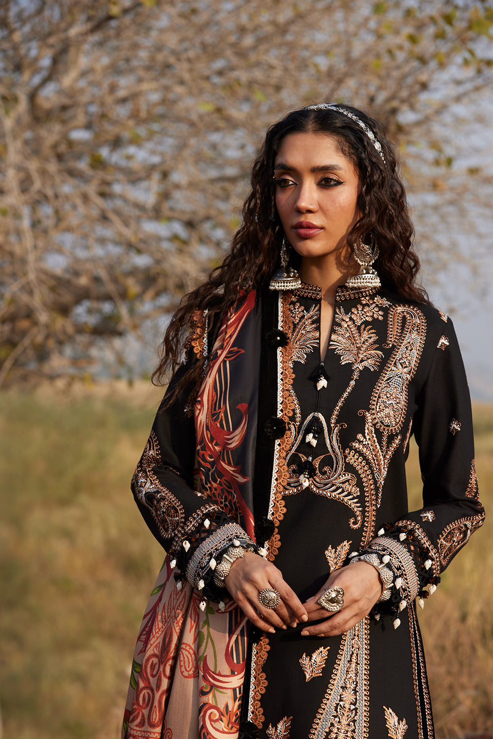 MAHTAAB-SRW25-01 – authentic Pakistani dress from the Winter Khaddar 25 collection for women in the UK
