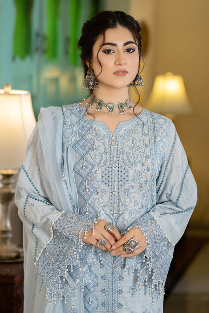 Raeesa Premium | Kimora Lawn Collection | Kimora | HL-11 Koyel - Ladies Clothes - Maria Faisal