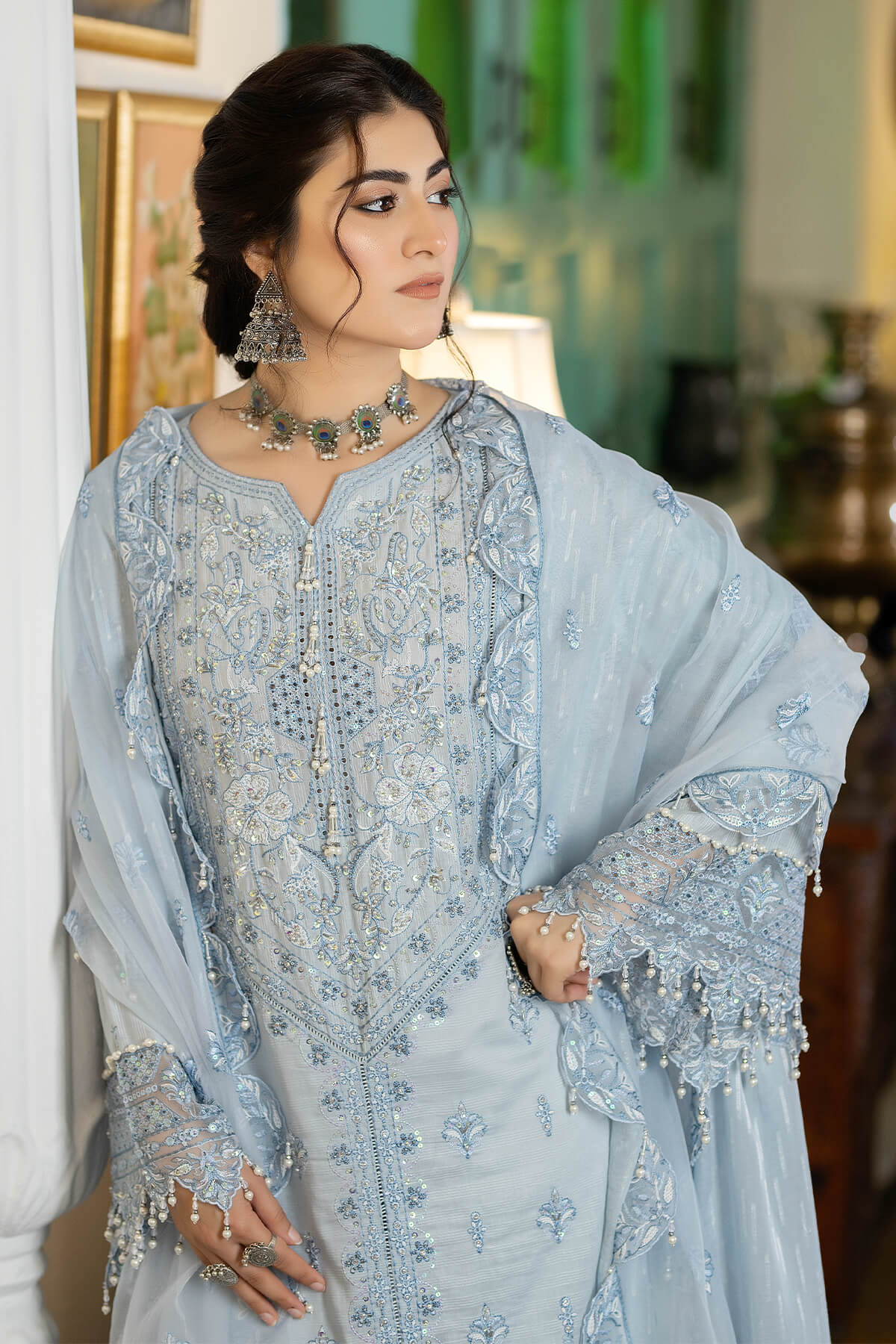 Raeesa Premium | Kimora Lawn Collection | Kimora | HL-11 Koyel - Ladies Clothes - Maria Faisal