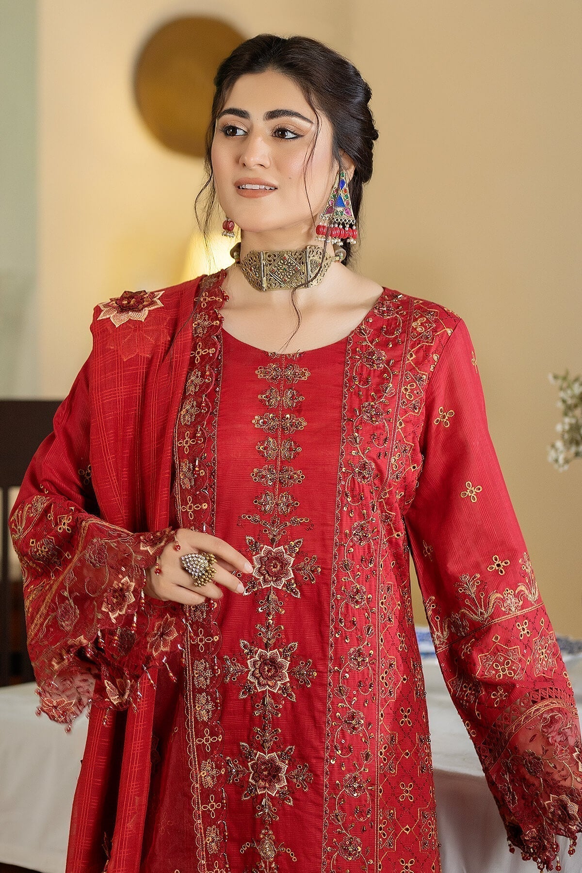 Raeesa Premium | Kimora Lawn Collection | Kimora | HL-14 Nora - Ladies Clothes - Maria Faisal