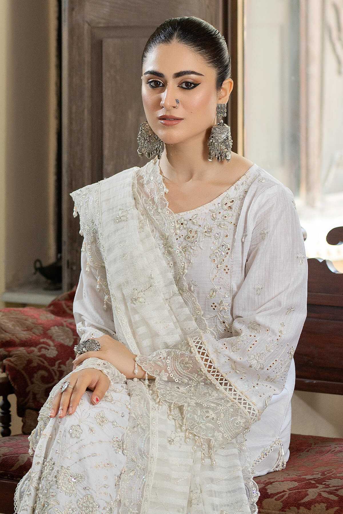 Raeesa Premium | Kimora Lawn Collection | Kimora | HL-18 Marwa - Ladies Clothes - Maria Faisal