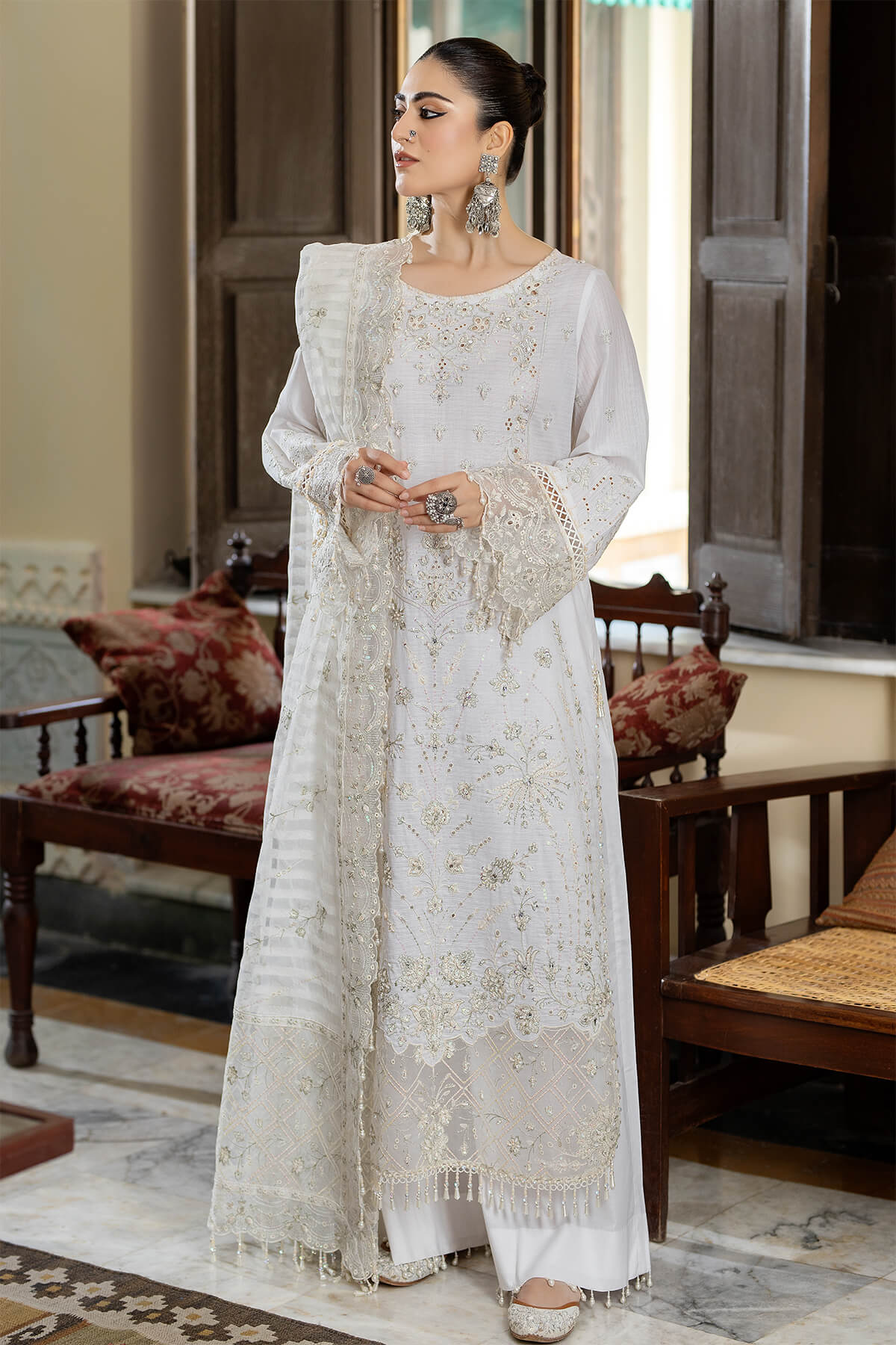 Raeesa Premium | Kimora Lawn Collection | Kimora | HL-18 Marwa - Ladies Clothes - Maria Faisal