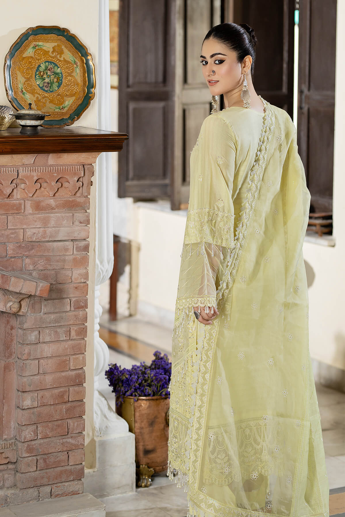 Raeesa Premium | Kimora Lawn Collection | Kimora | HL-20 Sunbul - Ladies Clothes - Maria Faisal