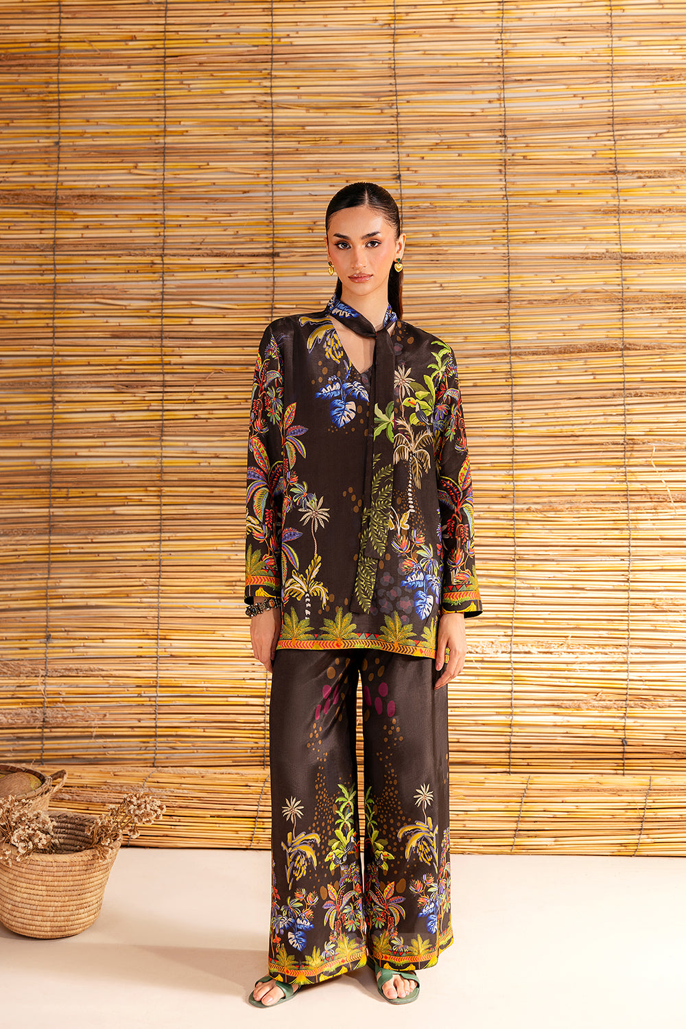 Saira Rizwan | Silk Coords 25 | COCONUT CRUSH - SRSP-25-02 - Formal Wear - available at Maria Faisal in UK and USA