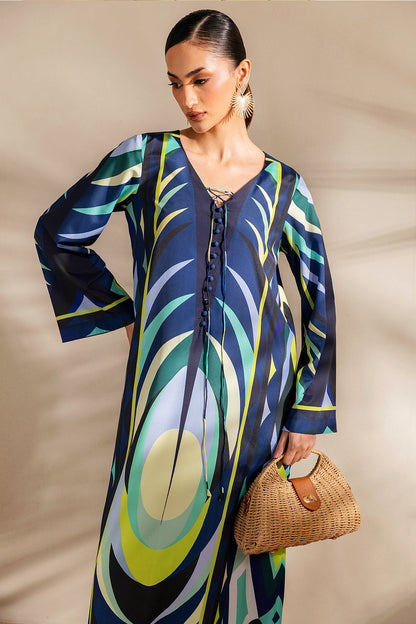 Saira Rizwan | Silk Coords 25 | BAHAMA BLUSH - SRSP-25-06 - Formal Wear - available at Maria Faisal in UK and USA