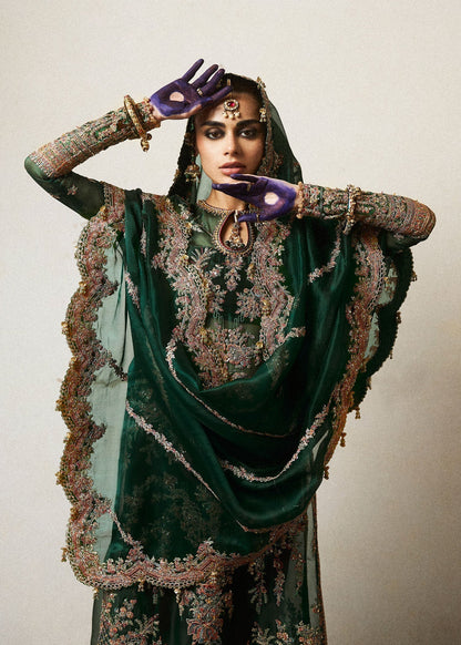 Hussain Rehar | Festive Formals 24 |  Jamali - Designer Dress with Intricate embroidery and embellishments. Shop elegent wedding dress at Maria Faisal.