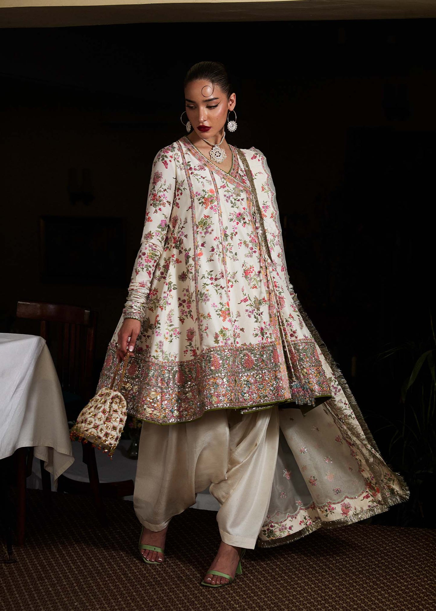 Hussain Rehar | SS Luxury Pret 25 | Inara by Maria Faisal - Registered Vendor of : Hussain Rehar - type : Ladies Clothes - 100% original wedding dresses