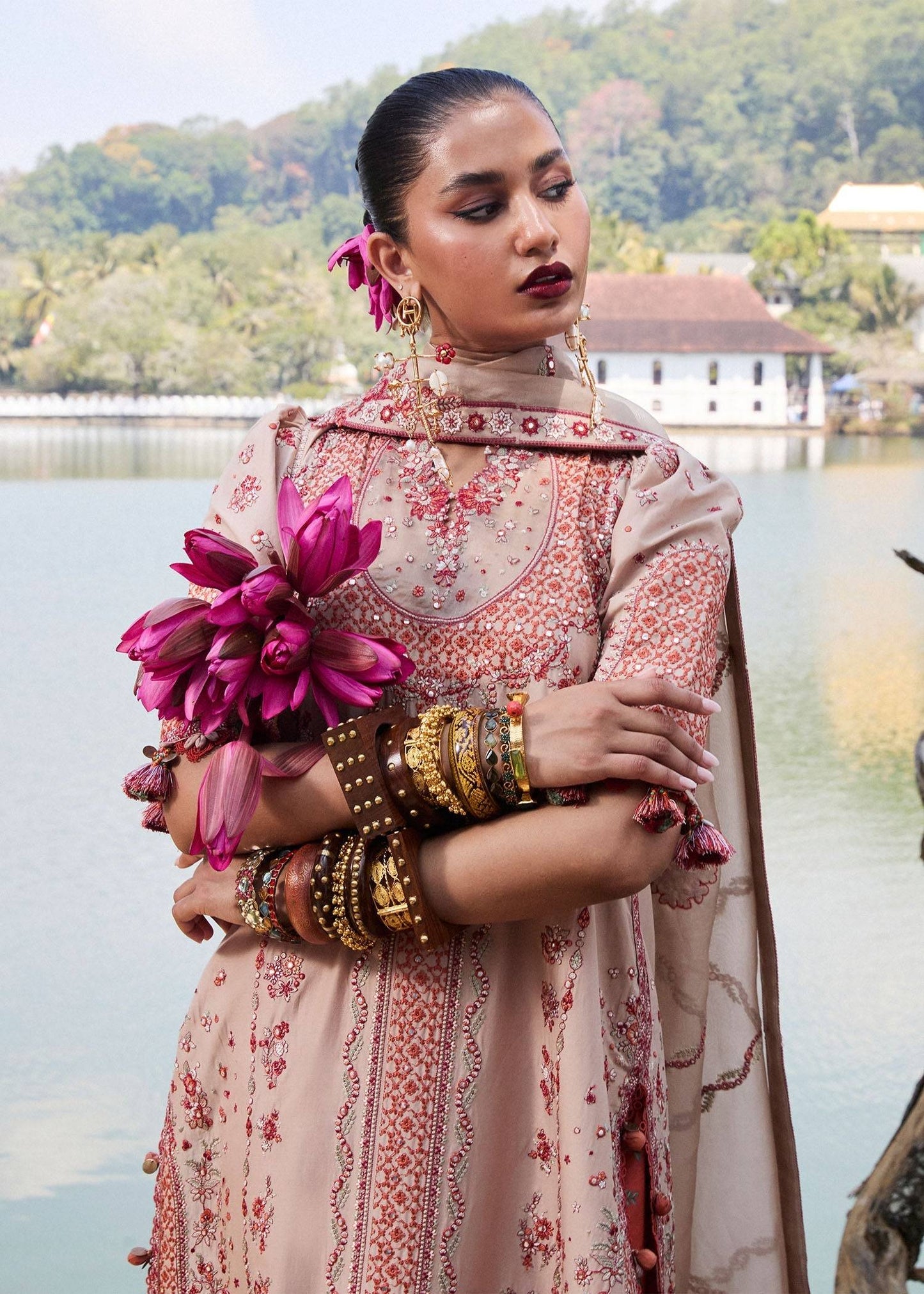 Hussain Rehar | Luxury Lawn 25 | Mari by Maria Faisal - Registered Vendor of : Hussain Rehar - type : Ladies Clothes - 100% original wedding dresses