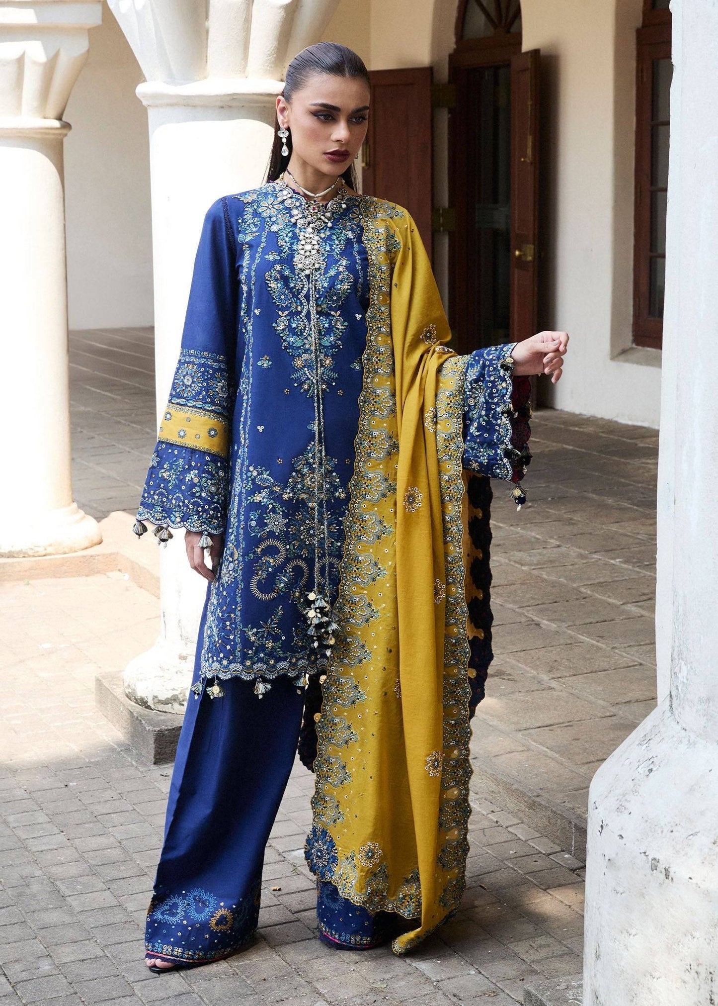 Hussain Rehar | Luxury Lawn 25 | Riviera by Maria Faisal - Registered Vendor of : Hussain Rehar - type : Ladies Clothes - 100% original wedding dresses