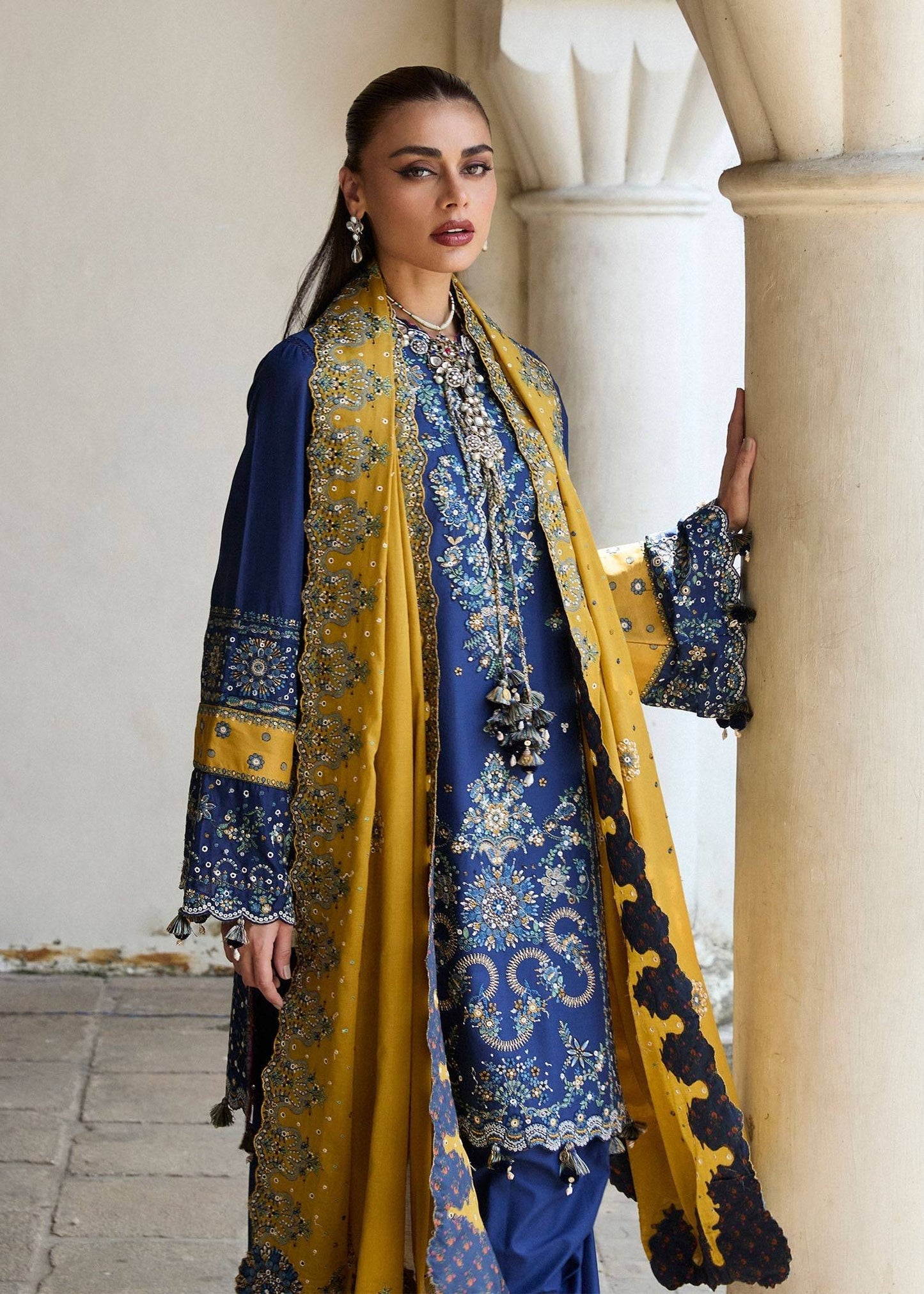 Hussain Rehar | Luxury Lawn 25 | Riviera by Maria Faisal - Registered Vendor of : Hussain Rehar - type : Ladies Clothes - 100% original wedding dresses
