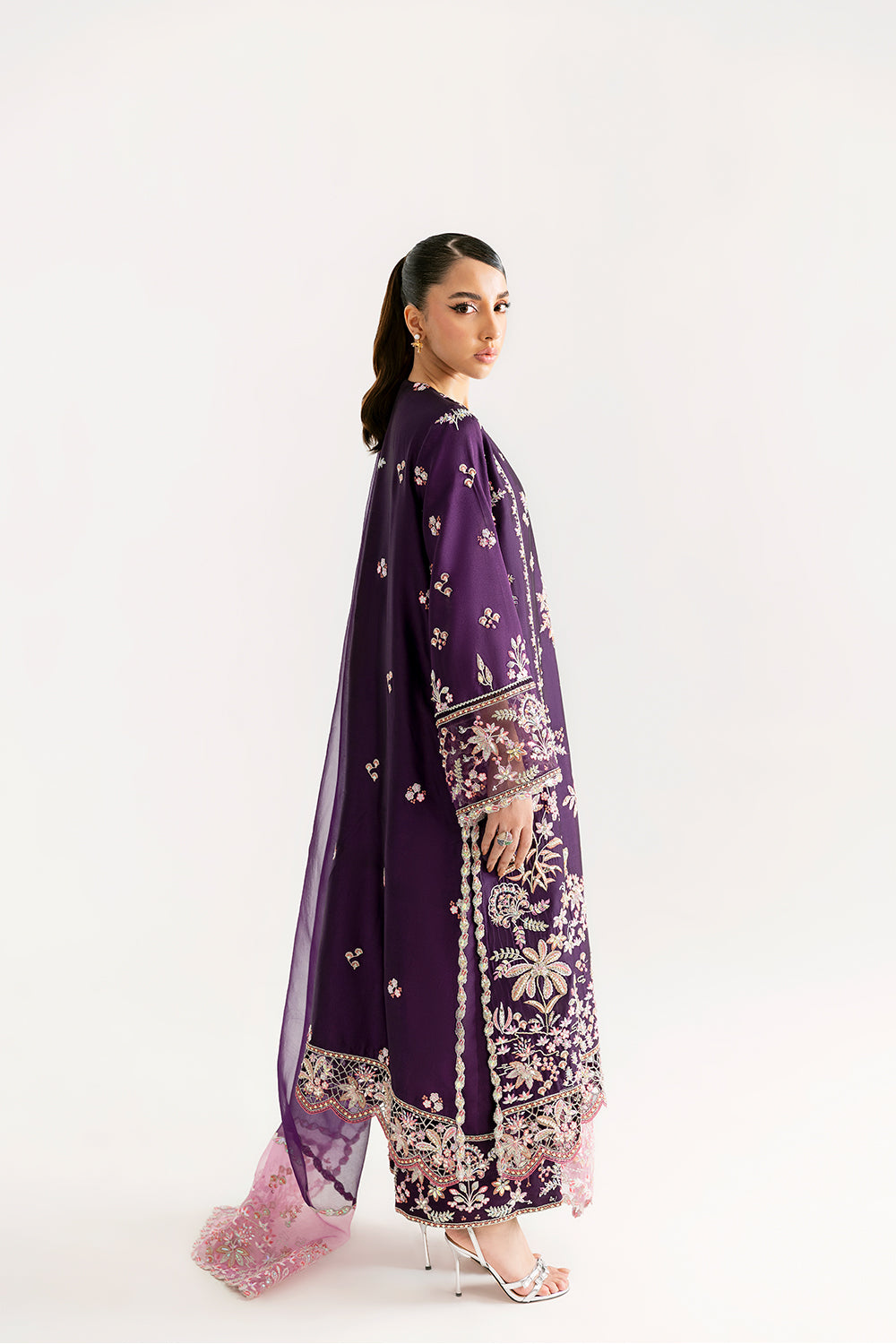 Saira Rizwan | Silk Luxe 26 | ZARMINA - SRLSP-26-03 - Dress - available at Maria Faisal in UK and USA.