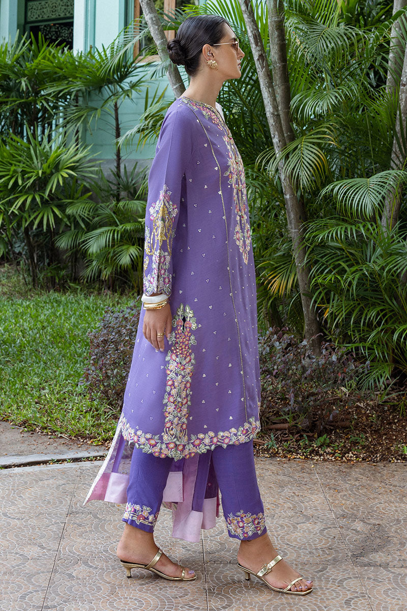 Mushq | Nuvera Raw Silk 26 | Elaris - Luxury Dress - available at Maria Faisal in UK and USA.