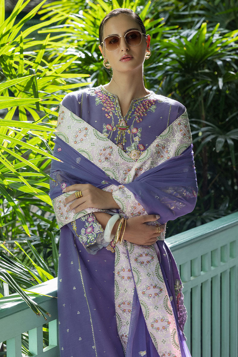 Mushq | Nuvera Raw Silk 26 | Elaris - Luxury Dress - available at Maria Faisal in UK and USA.